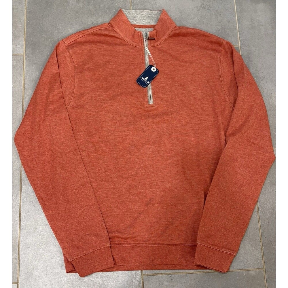 johnnie-O Sully Quarter Zip Pullover Size S Cotton Snapper Golf Preppy Coastal